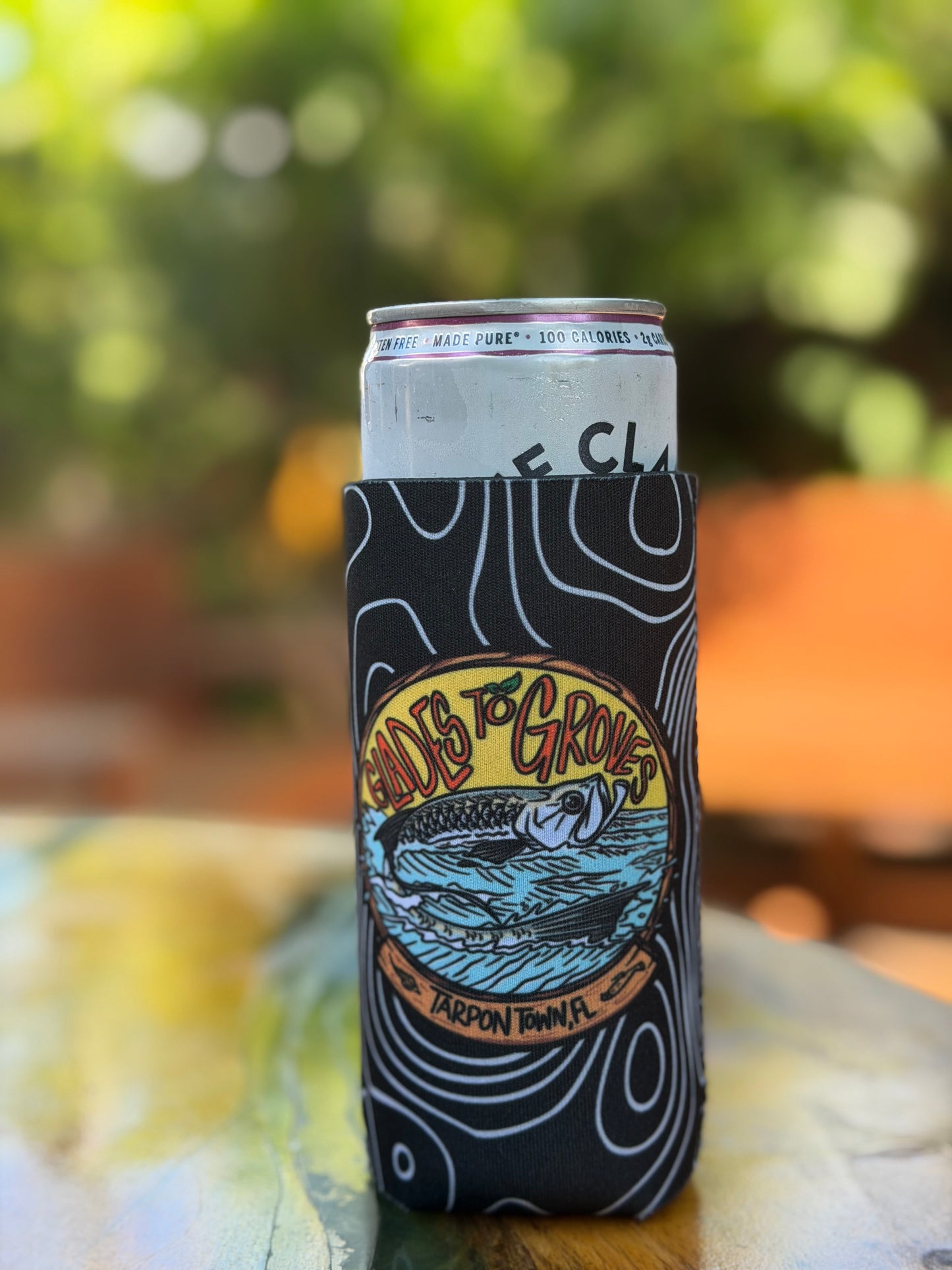 Topo Tarpon Town Slim Coozie